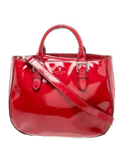 Pre-owned Kate Spade Patent Leather Top Handle Bag In Red