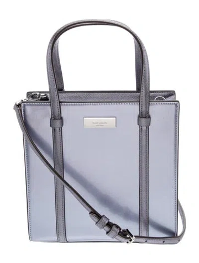Pre-owned Kate Spade Patent Leather Top Handle Bag W/ Tags In Purple