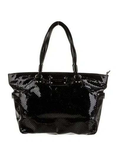 Pre-owned Kate Spade Patent Leather Tote In Black