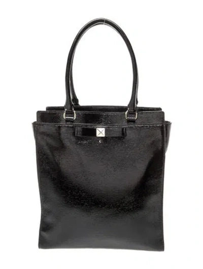 Pre-owned Kate Spade Patent Leather Tote In Black