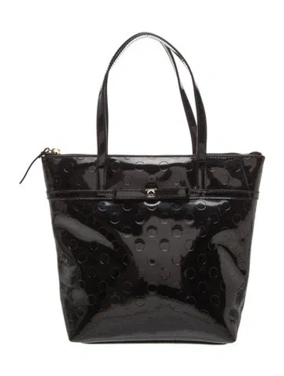 Pre-owned Kate Spade Patent Leather Tote In Black