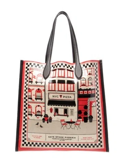 Pre-owned Kate Spade Patent Leather Tote In Neutral