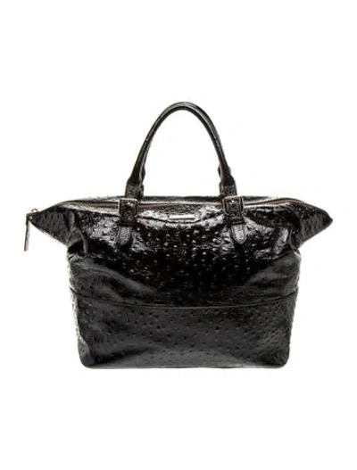 Pre-owned Kate Spade Patent Leather Weekender Bag In Black