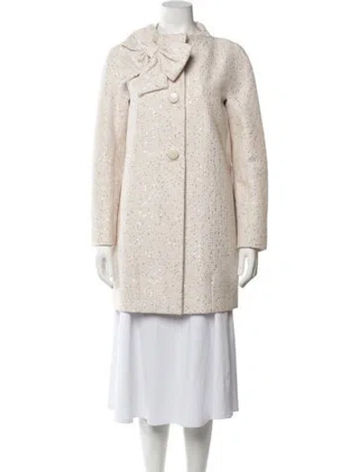 Pre-owned Kate Spade Patterned Coat In Neutrals