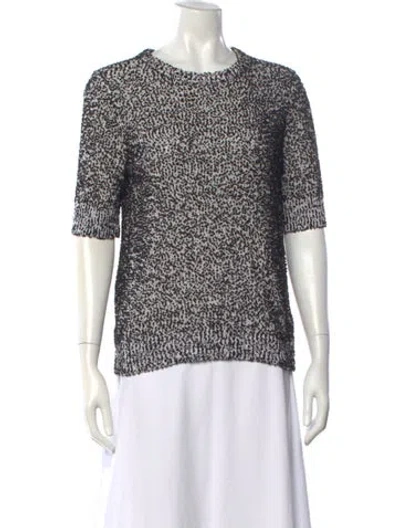 Pre-owned Kate Spade Patterned Crew Neck Sweater In Grey