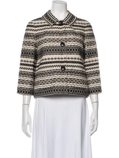 Pre-owned Kate Spade Patterned Jacket In Neutrals