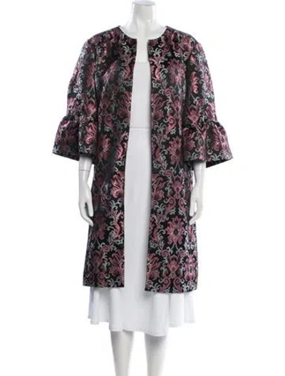 Pre-owned Kate Spade Patterned Jacket In Silver