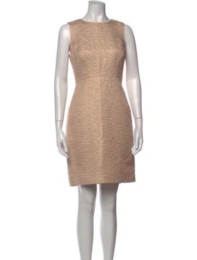 Pre-owned Kate Spade Patterned Knee-length Dress In Neutrals/pink