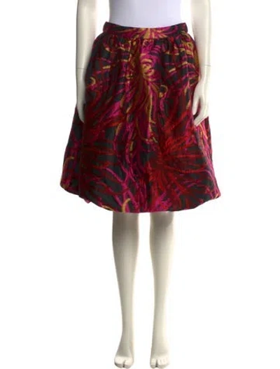 Pre-owned Kate Spade Patterned Knee-length Skirt In Multi