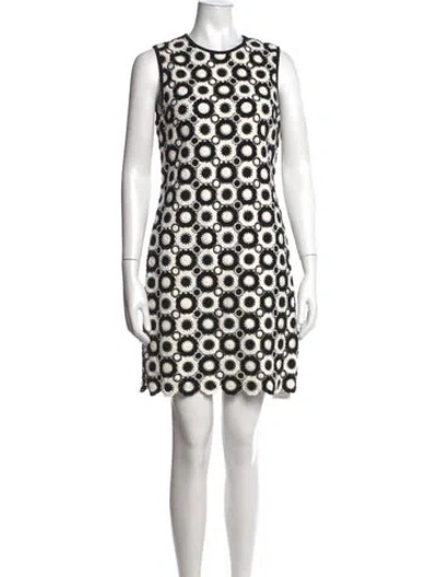 Pre-owned Kate Spade Patterned Mini Dress In Neutrals