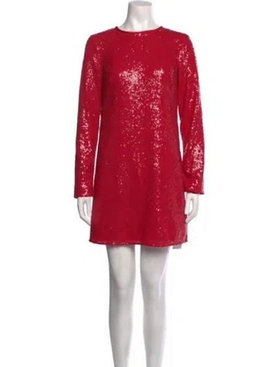 Pre-owned Kate Spade Patterned Mini Dress In Red