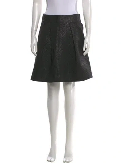 Pre-owned Kate Spade Patterned Mini Skirt In Black