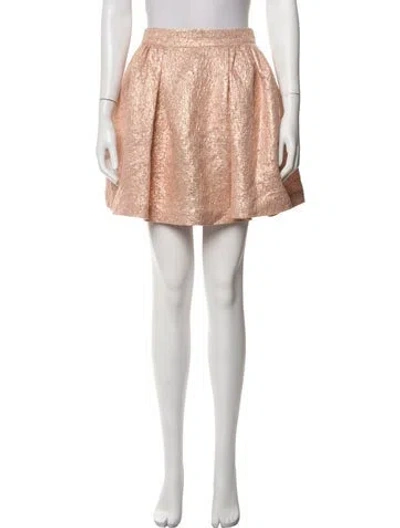 Pre-owned Kate Spade Patterned Mini Skirt In Pink