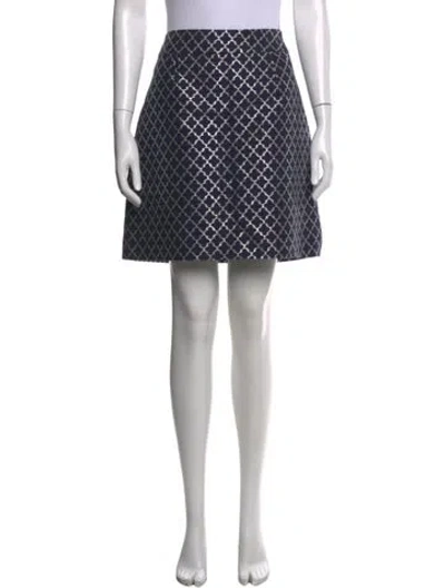 Pre-owned Kate Spade Patterned Mini Skirt W/ Tags
