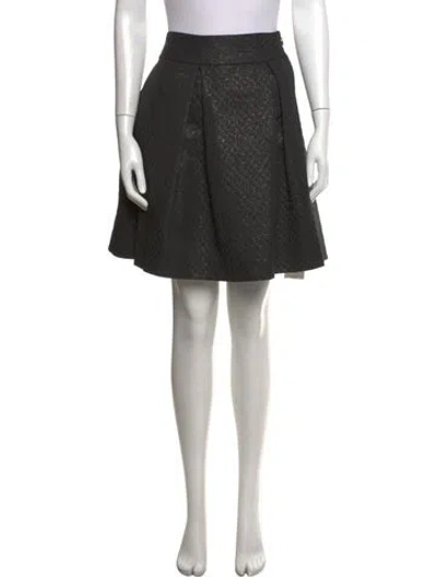 Pre-owned Kate Spade Patterned Mini Skirt W/ Tags In Black