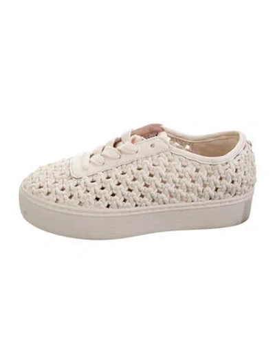 Pre-owned Kate Spade Patterned Sneakers In Neutrals