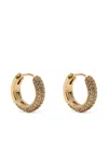 Kate Spade Pave Huggies In Gold