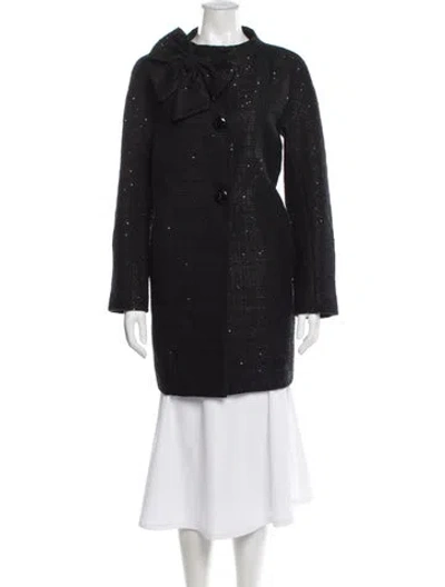 Pre-owned Kate Spade Peacoat In Black