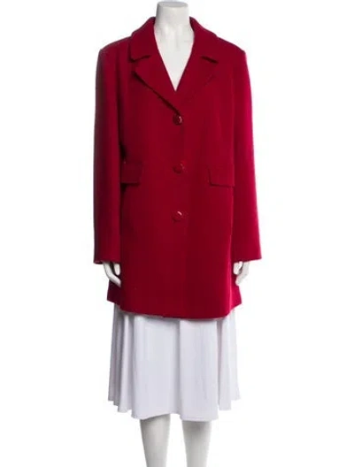 Pre-owned Kate Spade Peacoat In Red