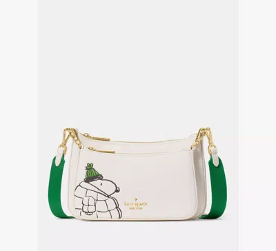 Kate Spade Peanuts X Ksny Snoopy Small Crossbody In White