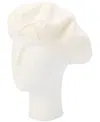 Kate Spade Pearl Bow Felt Beret In White