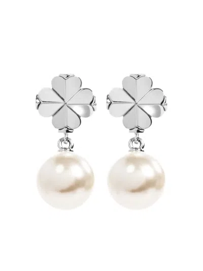 Kate Spade Pearl-drop Earrings In Gold