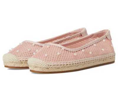 Kate Spade Pearl Fishnet Espadrille Ballet Flat In Pink