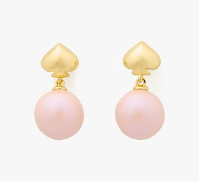 Kate Spade Pearlie Drop Earrings In Pink