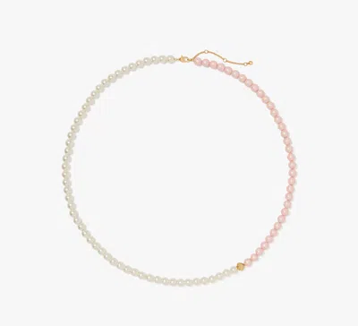 Kate Spade Pearlie Necklace In Pink