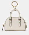 Kate Spade Pebbled Leather Nano Carryall Bag Charm In Gray
