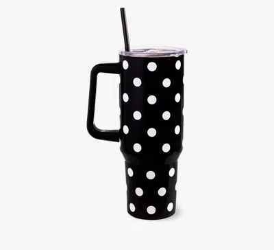 Kate Spade Picture Dot Stainless Steel 40oz Mug In Blue