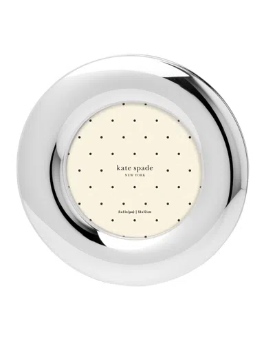 Kate Spade Picture This 5" X 5" Puffed Frame In Silver