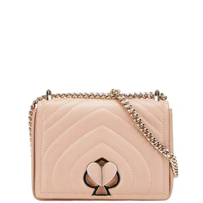 Pre-owned Kate Spade Pink Beige Leather Shoulder Bag ()