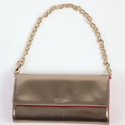 Pre-owned Kate Spade Pink Chain/shoulder Wallet ()