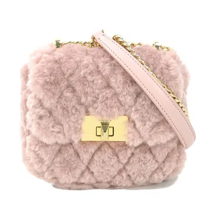 Pre-owned Kate Spade Pink Fur Shoulder Bag ()
