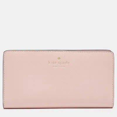 Pre-owned Kate Spade Pink Leather Bifold Wallet