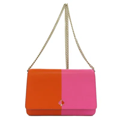 Pre-owned Kate Spade Pink Leather Chain/shoulder Wallet ()