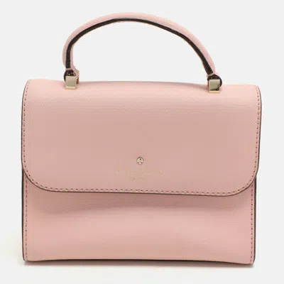 Pre-owned Kate Spade Pink Leather Mini Nora Top Handle Bag