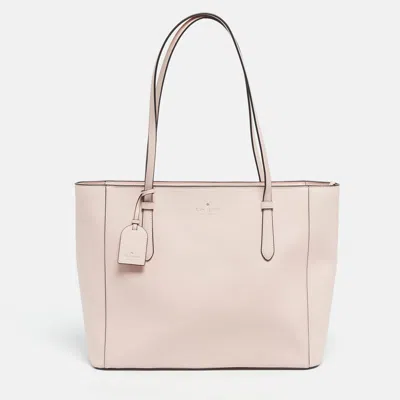 Pre-owned Kate Spade Pink Leather Shopper Tote