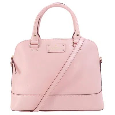 Pre-owned Kate Spade Pink Leather Tote Bag ()