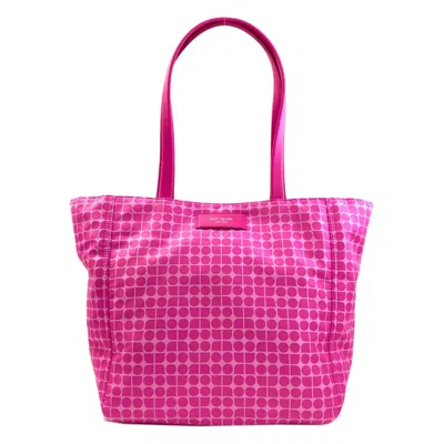 Pre-owned Kate Spade Pink Polyester Leather Tote Bag ()
