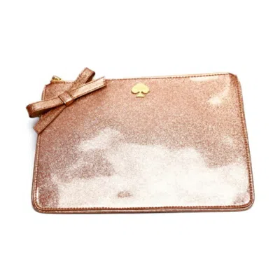 Pre-owned Kate Spade Pink Vinyl Clutch Bag Pouch ()