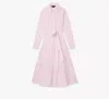 Kate Spade Pintuck Tiered Shirt Dress In Pink Lemonade