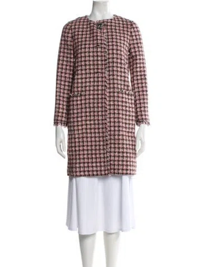 Pre-owned Kate Spade Plaid Print Jacket W/ Tags In Green