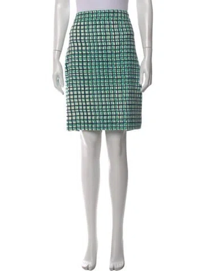 Pre-owned Kate Spade Plaid Print Knee-length Skirt