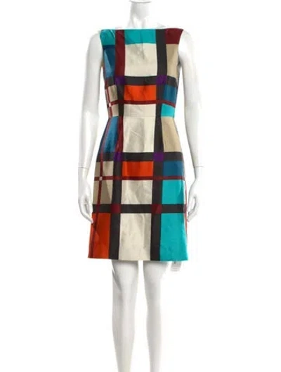 Pre-owned Kate Spade Plaid Print Mini Dress