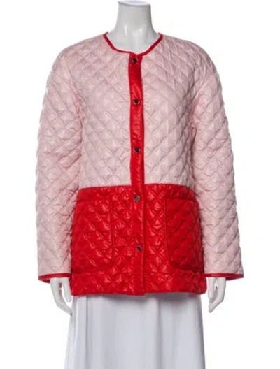 Pre-owned Kate Spade Plaid Print Utility Jacket In Multi