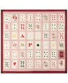Kate Spade Playing Cards Silk Square Scarf In Red