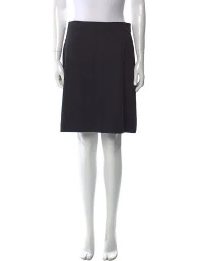 Pre-owned Kate Spade Pleated Accents Knee-length Skirt In Black