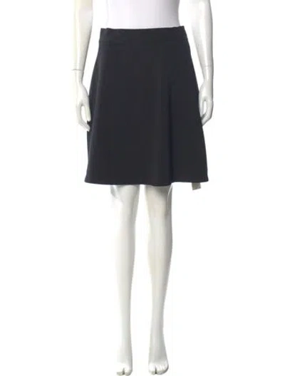 Pre-owned Kate Spade Pleated Accents Knee-length Skirt In Blue